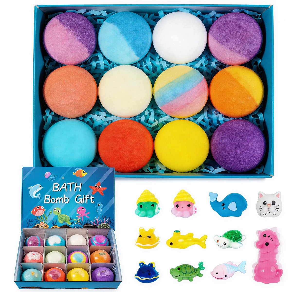SurpriseHatch™ Bath Bombs – 6/12/18 Pack with Surprise for Kids