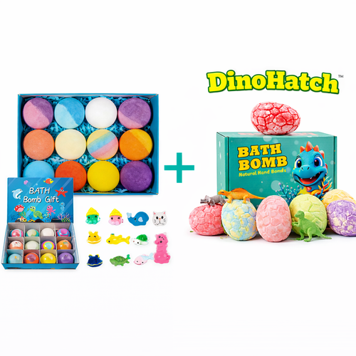 SurpriseHatch™ Bath Bombs – 6/12/18 Pack with Surprise for Kids
