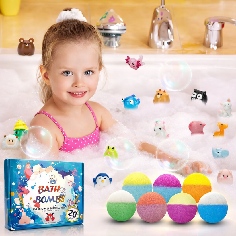 SurpriseHatch™ Bath Bombs – 6/12/18 Pack with Surprise for Kids