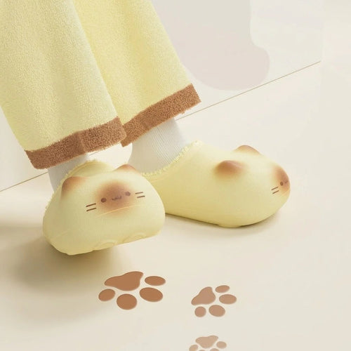 🔥Last Chance Before They're Gone! Cute Cat Paw Prints Comfy Slippers