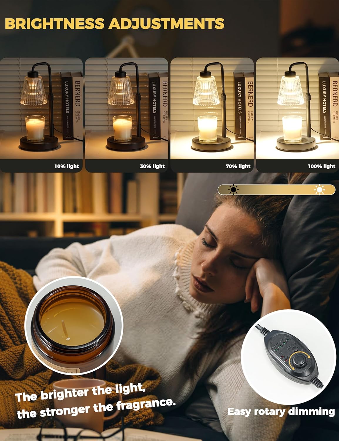 CozyGlow Pro Candle Warmer Lamp