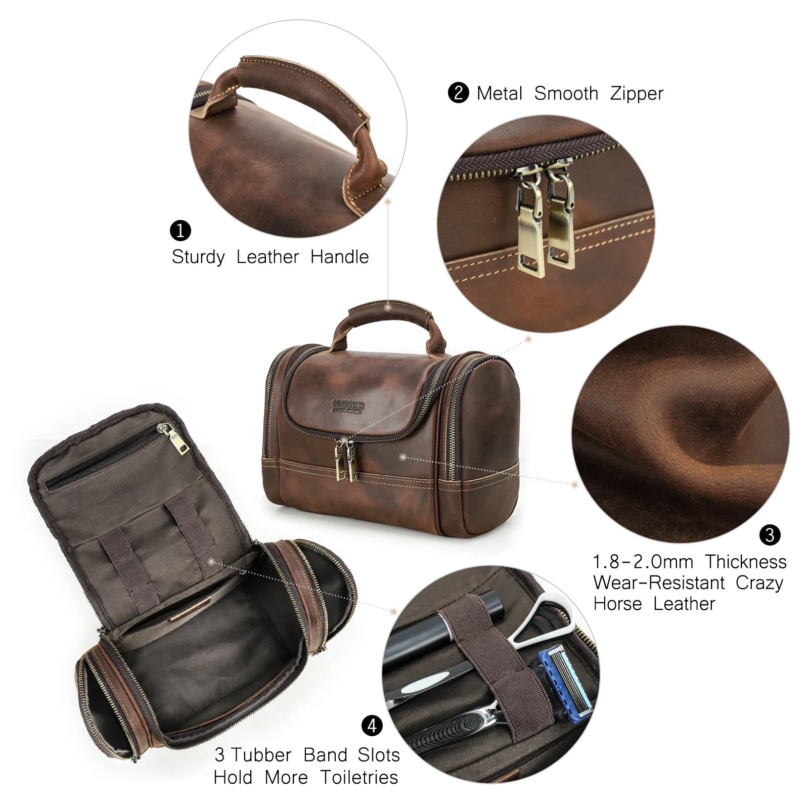 Classic Leather Travel Kit