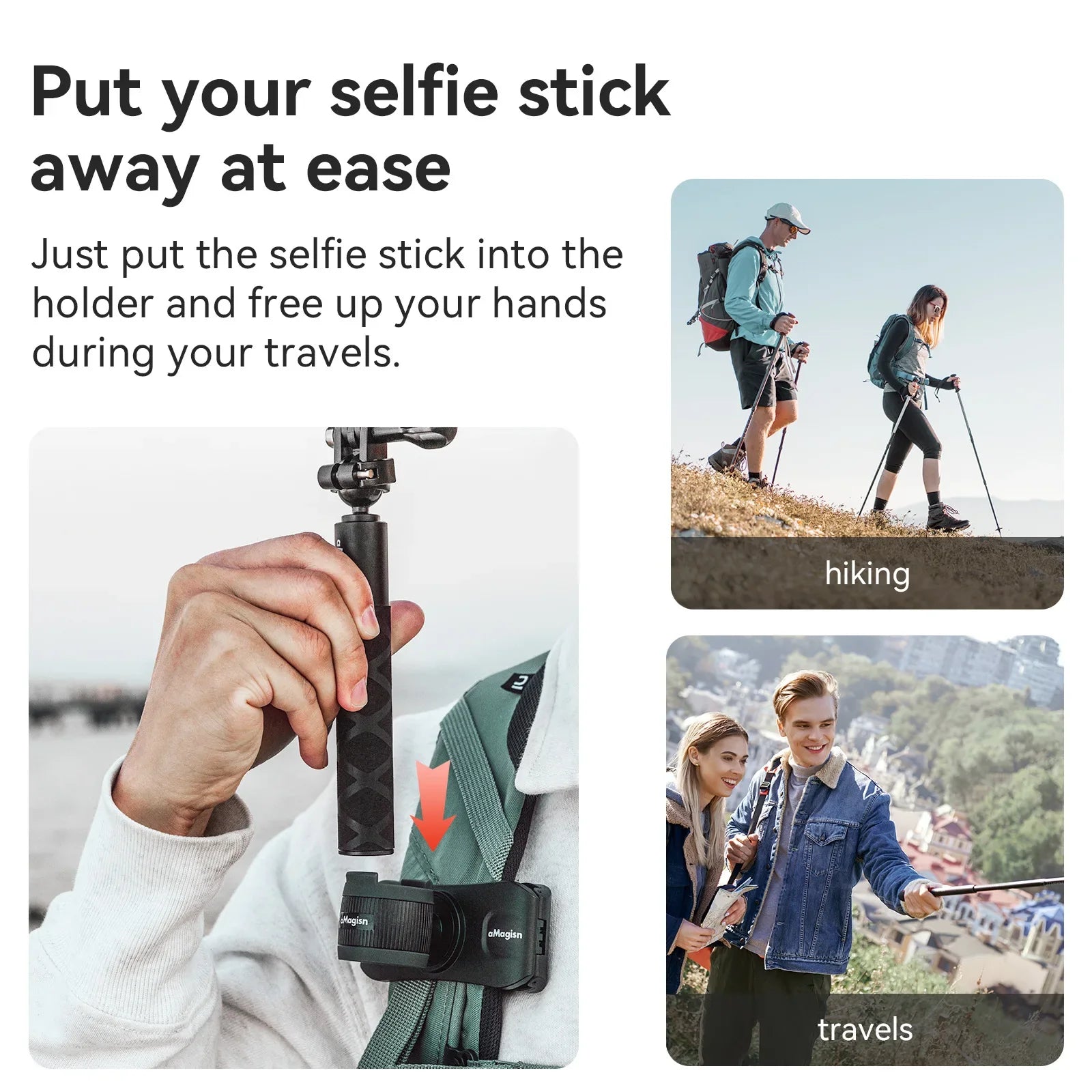 QuickGrip Selfie Stick Holster